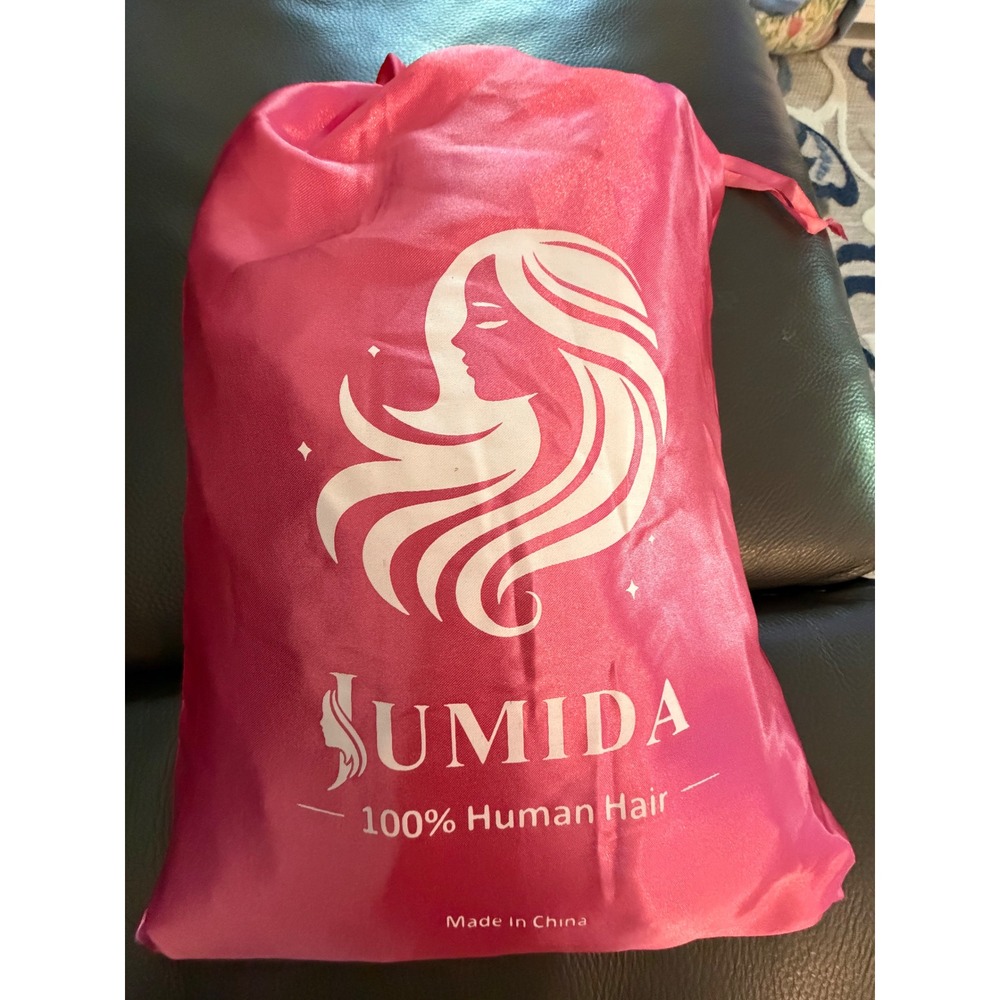 Jumida 13x6 Lace Front Wig 100% Human Hair 34" Ombre Water Wave 4/27 200 Density